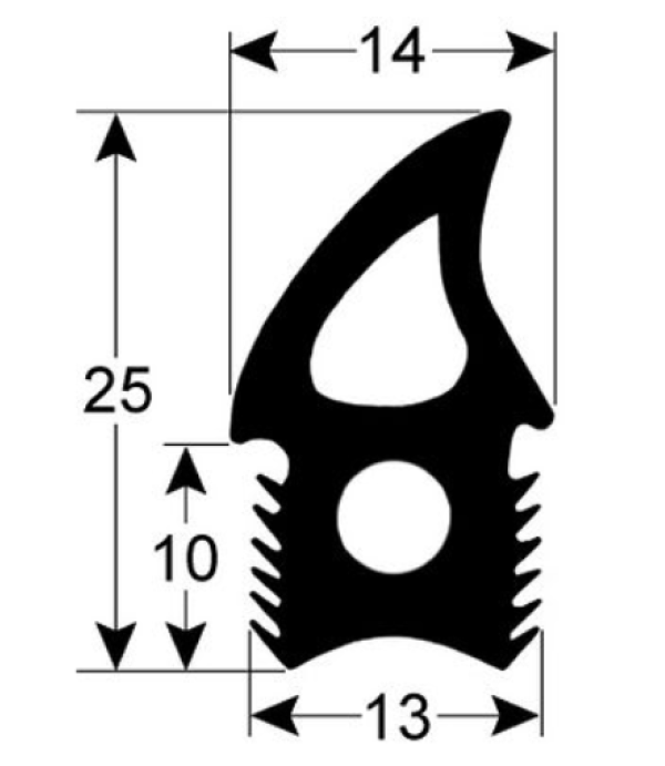 Garnitura usa cuptor UNOX cu lungimea de 2520mm