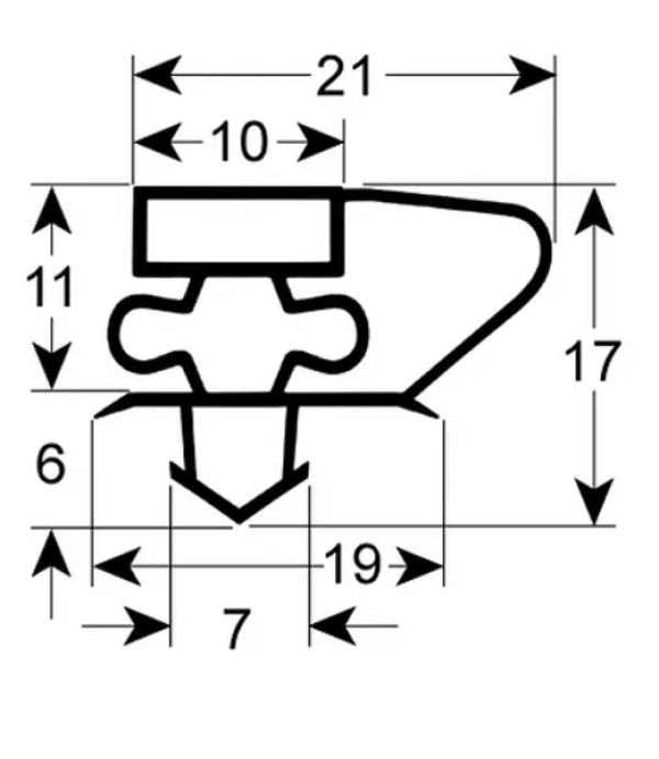 Garnitura usa frigider, dulap frigorific Metro Professional, 1537x590mm
