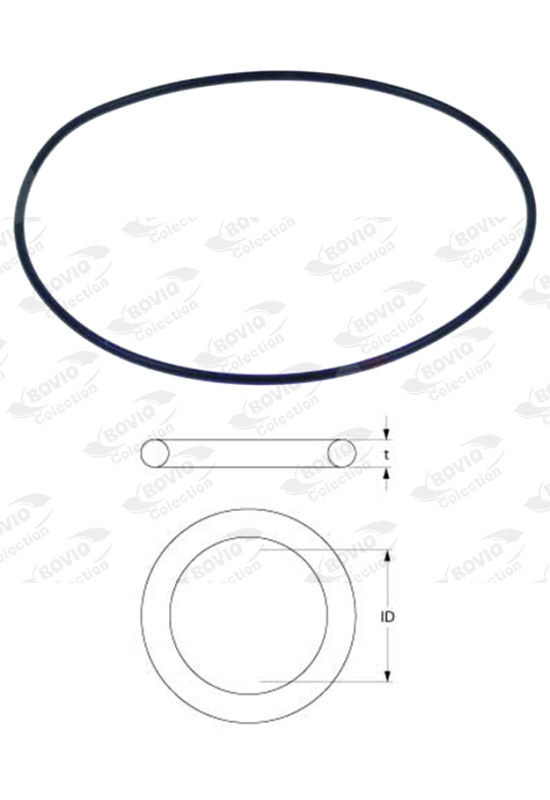 Oring EPDM, grosime 1,78mm, diametru interior 75,92mm