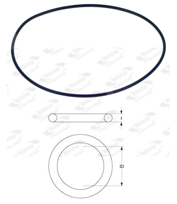 Oring EPDM, grosime 1,78mm, diametru interior 75,92mm