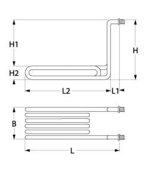 Rezistenta 3000W friteuza GIGA, SILKO