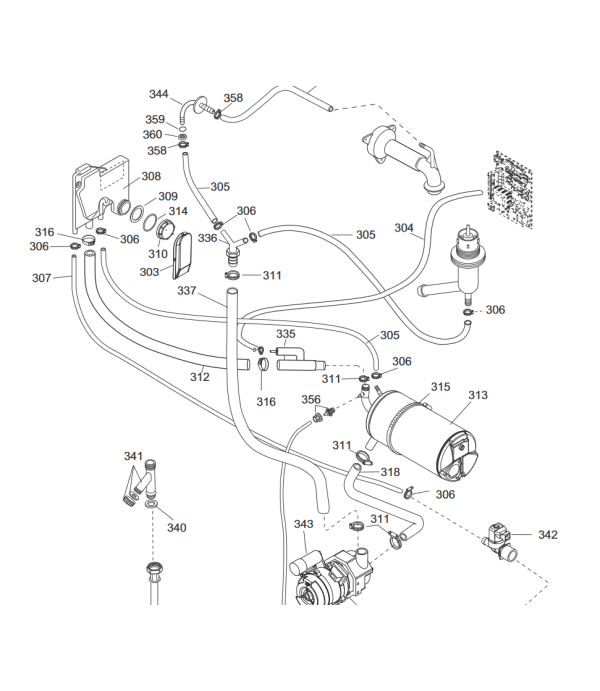 Camera de nivel apa cu sistem antiretur masina spalat vase Electrolux Professional , Zanussi, Alpeninox