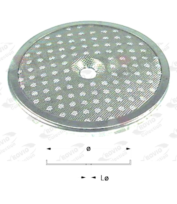 Sita dus cap expresor cu diametru exterior 56,5mm, inaltime(H)-4,5mm, cu gaura de fixare surub de 5,3mm