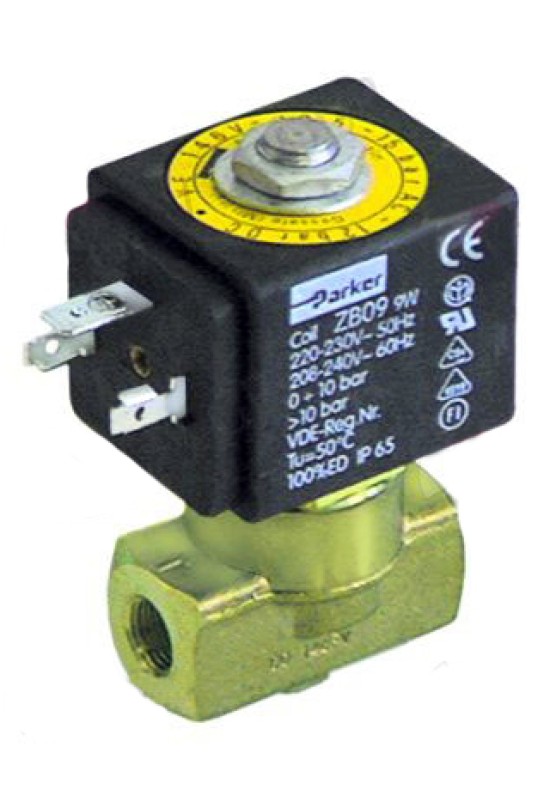 Electrovalva apa PARKER tip VE-146, bobina ZB09 de 9W, espressoare Grimac, San Marco, Fiorenzato