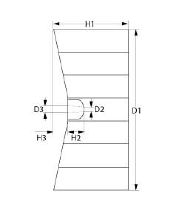 Elice (turbine) ventilator, diametrul exterior (D1) -150mm, 36 de aripioare. Pentru cuptoare gastronomice sau patiserie,   BERTOR, FOINOX, LAINOX  