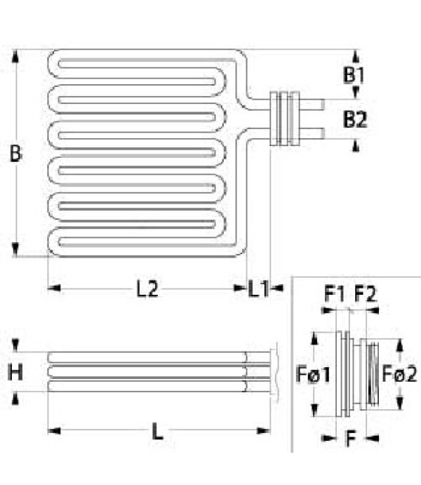 Rezistenta friteuza SILKO EMMEPI putere 15000W alimentare 400V 