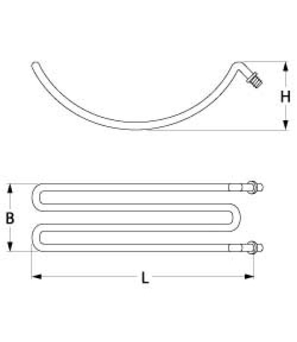 Rezistenta 1300W pentru aparat kebab, shaorma, POTIS