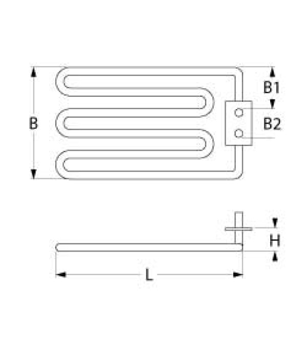 Rezistenta grill, tigaie basculanta putere 2565W, alimentare 400V,  KREFFT, KUPPERSBUSCH, THIELMANN 