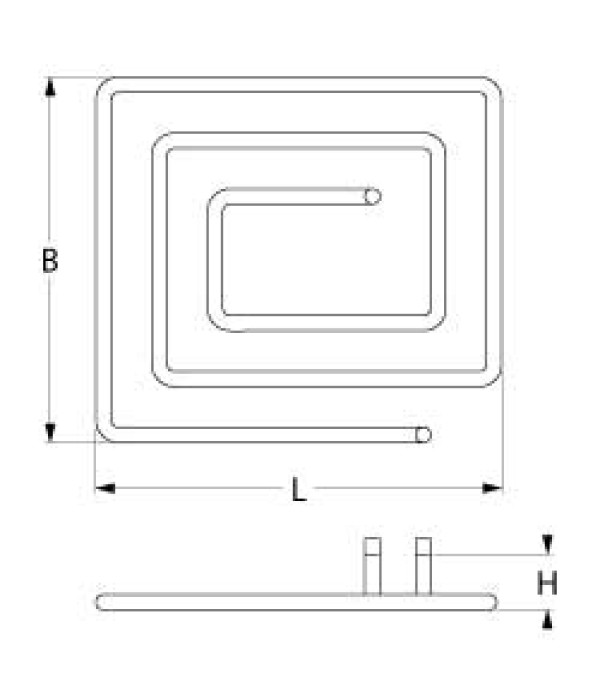 Rezistenta interioara plita AMBACH, putere 1350W, alimentare 400V, lungime-228mm, latime-218mm. Pentru modelelele EK40, EK-70, EPS-40,EPS-70, EKE-70, EPSE-80. Cod catalog producator 5060808461 
