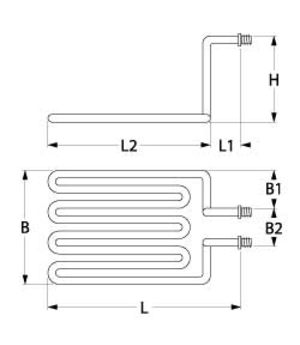 Rezistenta friteuza putere 2500W, alimentare 230V, lungime- 222mm, latime-154mm,inaltime- 175mm
