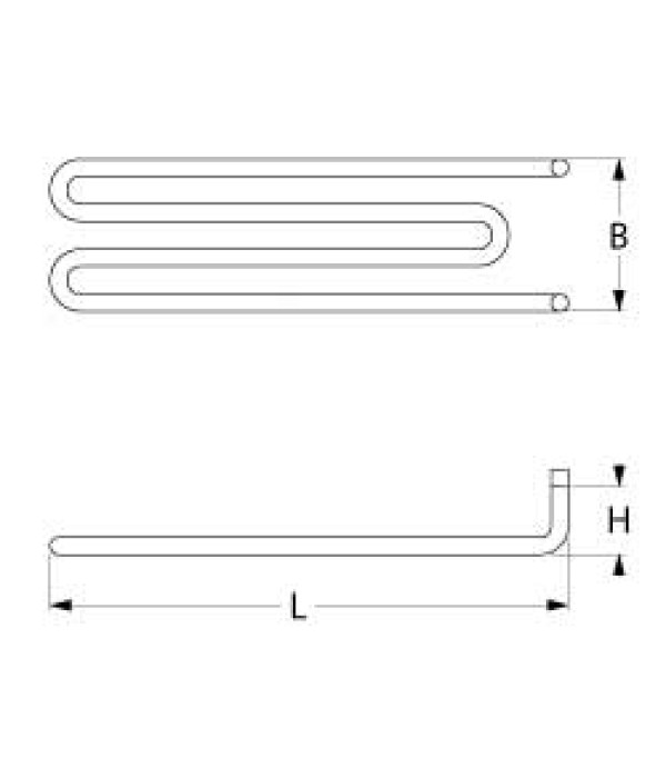 Rezistenta tigaie basculanta FAGOR, putere 2000W, alimentare 230V, lungime 523mm, latime 95mm si inaltime 81mm. Pentru model SBE910, cod producator X143000 