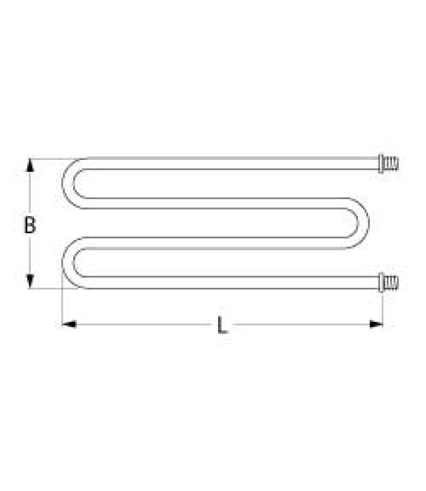 Rezistenta cuptor pizza, producator RICA, cod producator 2209994, 1200W 230V 720 x 220 mm racorduri fixare 1/4". Pizza Group