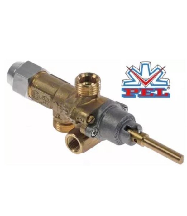 Robinet gaz PEL 21S pentru aragaz, masina de gatit Mareno, Olis, Silko, Ascaso  