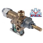 Robinet gaz PEL 21S pentru gratar roca vulcanica, plita AngeloPo, Modular