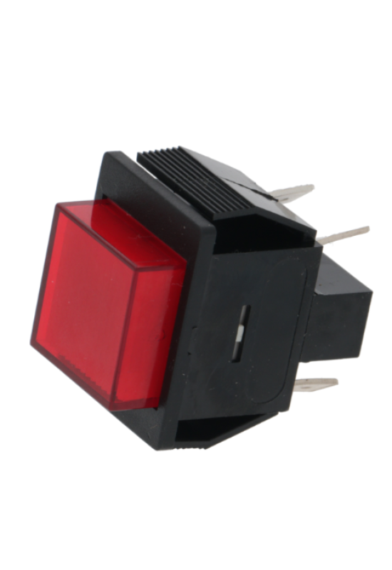 Intrerupator patrat rosu iluminat espressor Faema, Cimbali