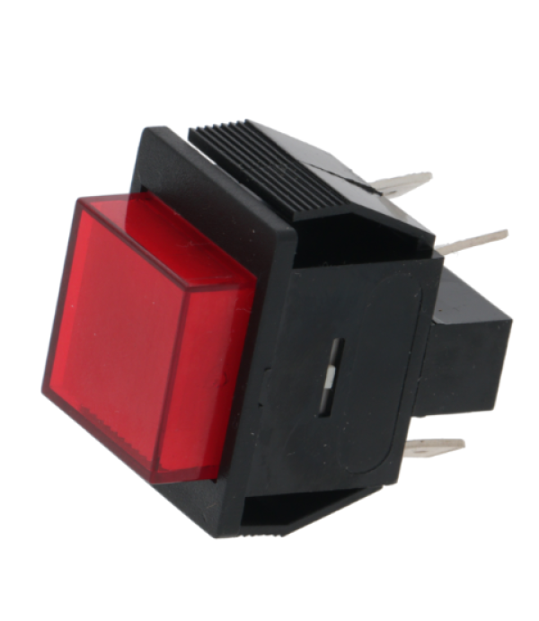 Intrerupator patrat rosu iluminat espressor Faema, Cimbali