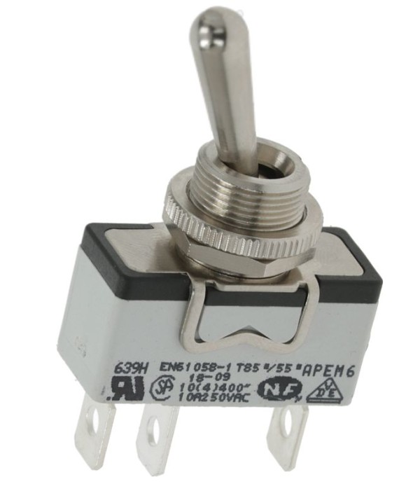 Intrerupator 3 pozitii, ON-OFF-ON, 15A 250V