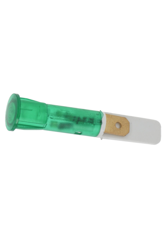 Lampa indicare tensiune, verde, ø10mm, 400V