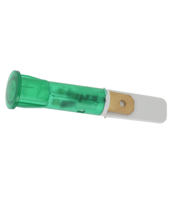Lampa indicare tensiune, verde, ø10mm, 400V