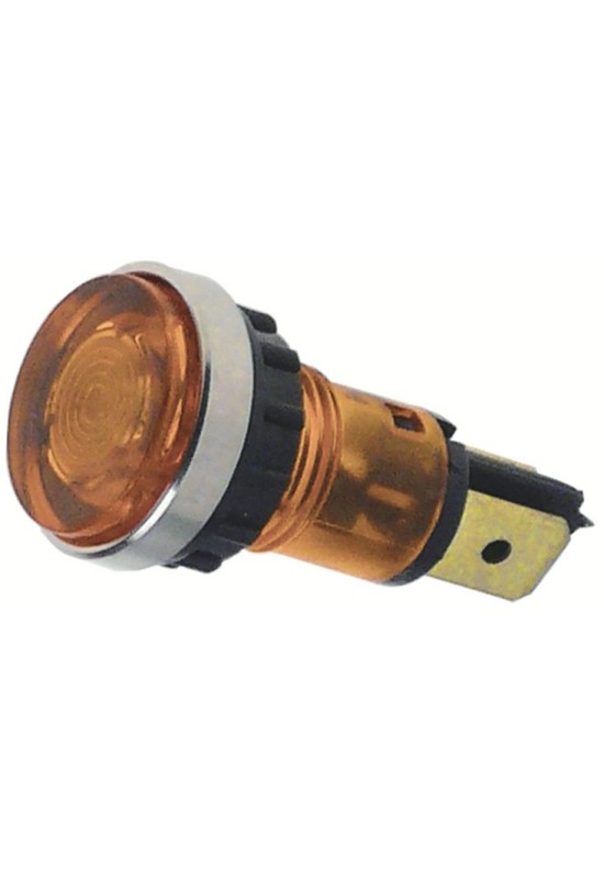 Lampa indicare tensiune, galbena, ø12mm, 400V