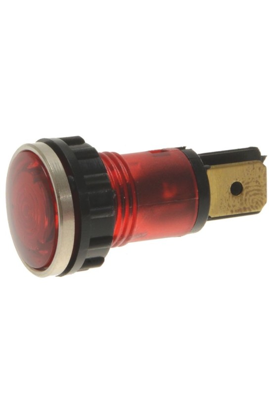 Lampa indicare tensiune, rosie ø12mm, 400V