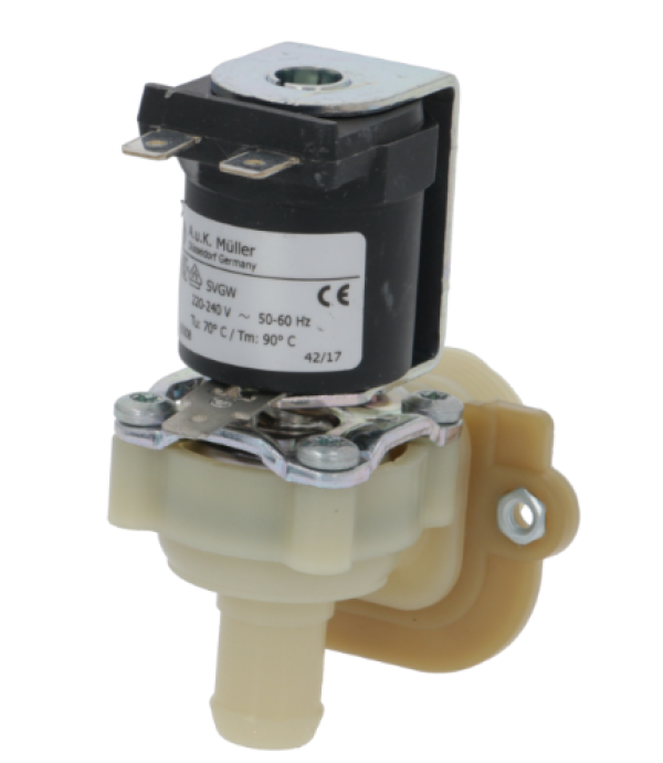 Electrovalva apa unghiulara Muller, 1 iesire de 14.5mm, 230V