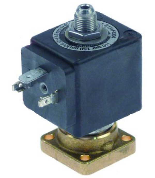 Electrovalva grup cu 3 cai, flansa patrata, producator LUCIFER  bobina DZ06S6, alimentare 230V