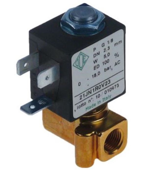 Electrovalva ODE tip 21JN1R0V23 bobina  LBA05230AS cu 2 cai pentru expresor