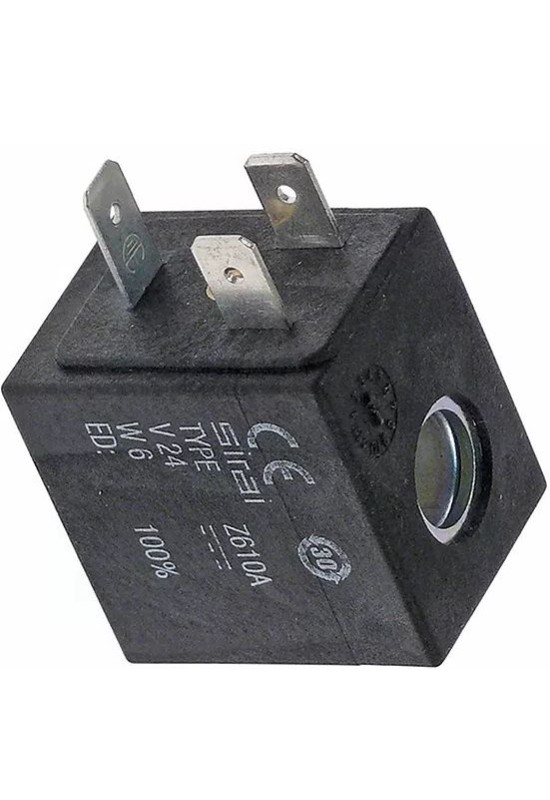Bobina electrovalva Sirai Z610A, 24VDC interior de ø10 mm