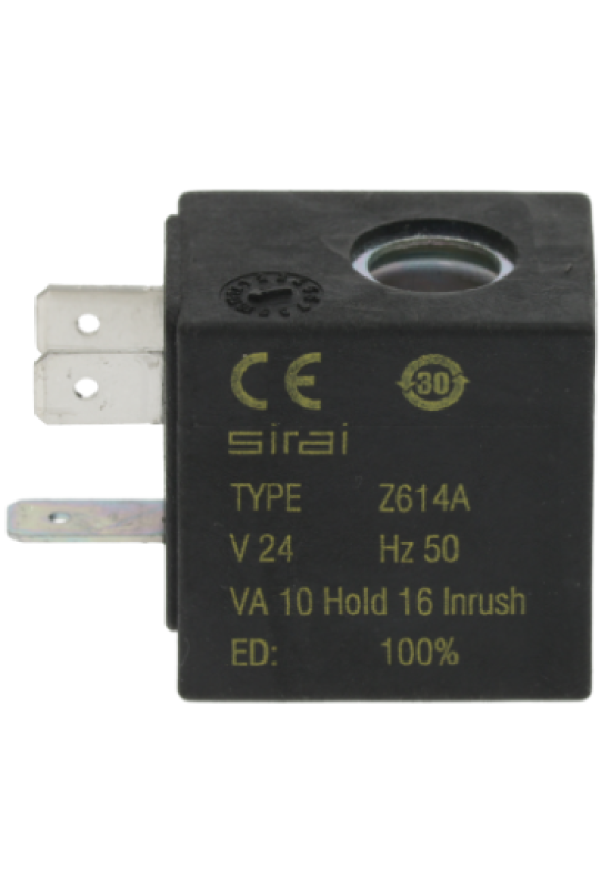 Bobina electrovalva Sirai Z614A, 24VAC