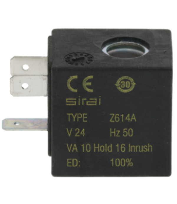 Bobina electrovalva Sirai Z614A, 24VAC