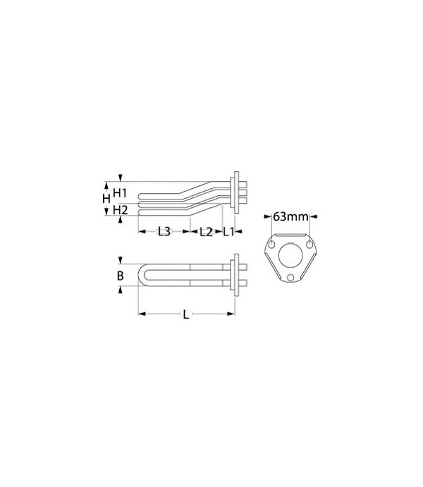 Rezistenta 2800W boiler espressor Spaziale si Carimali