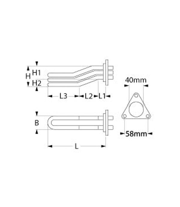 Rezistenta 4000W boiler espressor BRASILIA