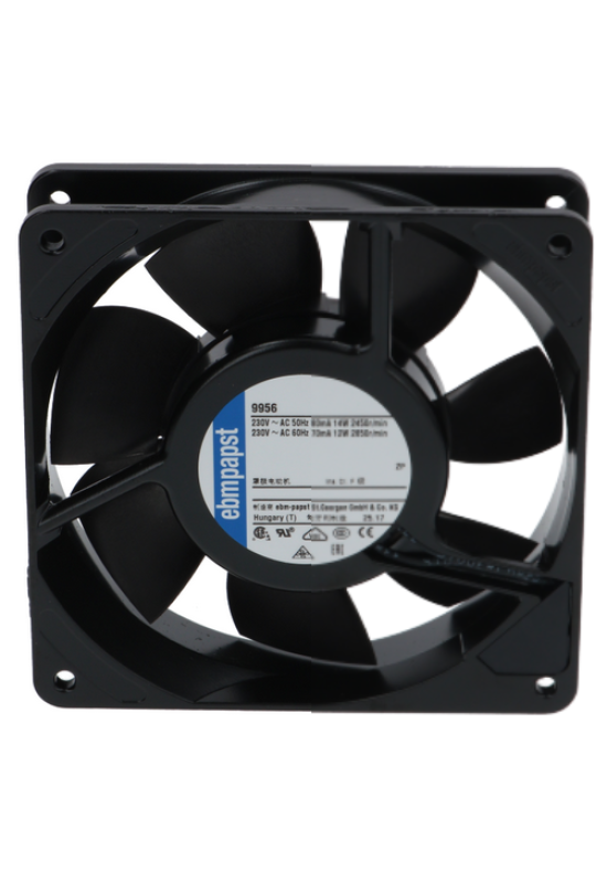 Ventilator axial cu rulment pentru aer cald sau rece, dimensiuni 119x119x25mm, putere 14W