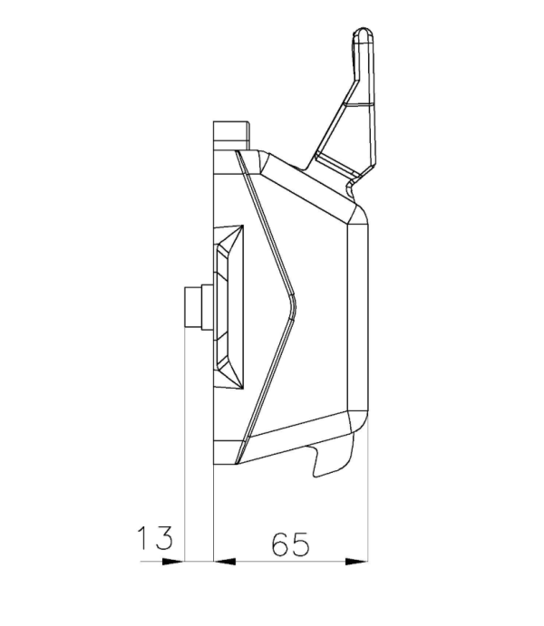 Maner usa camera frigorifica tip 13CIN cu montare pe interior