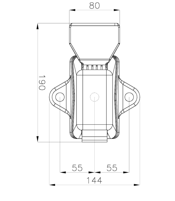 Maner usa camera frigorifica tip 13CIN cu montare pe interior